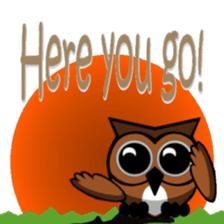 Lucky Owl Sticker sticker #14415246