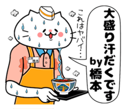 Funny Face Cat Hashimoto sticker #14415537