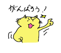 tatsu-neko cat regular-size sticker #14415572