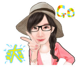 Romance romantic girl sticker #14415959