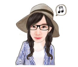 Romance romantic girl sticker #14415962