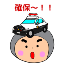 A sticker wearing a unique hat sticker #14416735