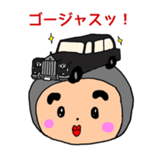 A sticker wearing a unique hat sticker #14416737