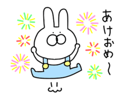 Rabbit New Year's Day sticker #14417239