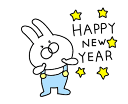 Rabbit New Year's Day sticker #14417240