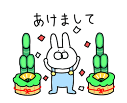 Rabbit New Year's Day sticker #14417250