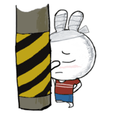 Bandage to Mr. Rabbit sticker #14418338