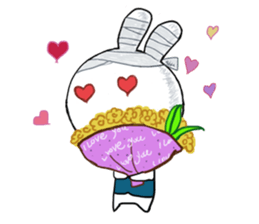 Bandage to Mr. Rabbit sticker #14418339