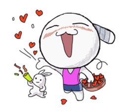 Bandage to Mr. Rabbit sticker #14418351