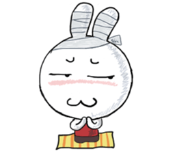 Bandage to Mr. Rabbit sticker #14418352