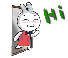 Bandage to Mr. Rabbit sticker #14418353