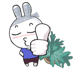 Bandage to Mr. Rabbit sticker #14418356