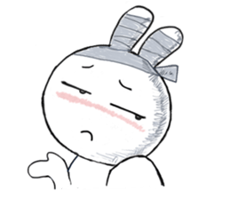 Bandage to Mr. Rabbit sticker #14418358