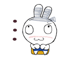 Bandage to Mr. Rabbit sticker #14418360