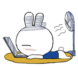 Bandage to Mr. Rabbit sticker #14418362