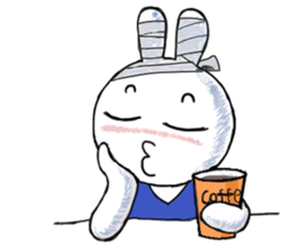 Bandage to Mr. Rabbit sticker #14418363