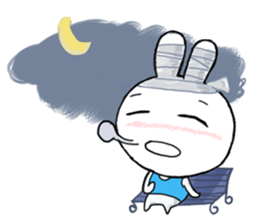 Bandage to Mr. Rabbit sticker #14418366