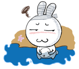 Bandage to Mr. Rabbit sticker #14418367