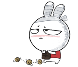 Bandage to Mr. Rabbit sticker #14418372