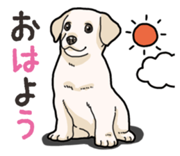 Wanko-biyori puppy Labrador retriever 3 sticker #14418780