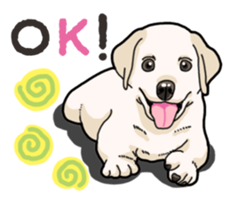 Wanko-biyori puppy Labrador retriever 3 sticker #14418798