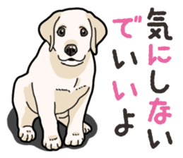 Wanko-biyori puppy Labrador retriever 3 sticker #14418814