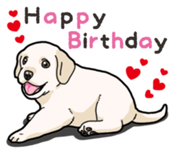 Wanko-biyori puppy Labrador retriever 3 sticker #14418836