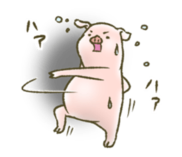 The world of the pig. 3 sticker #14419551