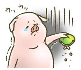 The world of the pig. 3 sticker #14419568