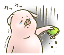 The world of the pig. 3 sticker #14419568