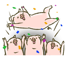 The world of the pig. 3 sticker #14419586