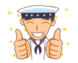 Minggoy the Navy animated! sticker #14419694