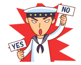 Minggoy the Navy animated! sticker #14419697