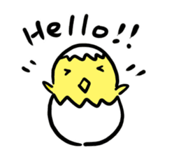 Egg chick stickers sticker #14420742