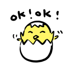 Egg chick stickers sticker #14420745