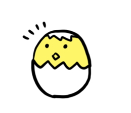 Egg chick stickers sticker #14420746