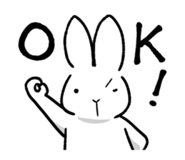 White rabbit usami usataro sticker #14422254