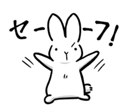 White rabbit usami usataro sticker #14422256
