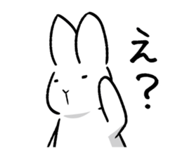 White rabbit usami usataro sticker #14422263