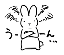 White rabbit usami usataro sticker #14422266