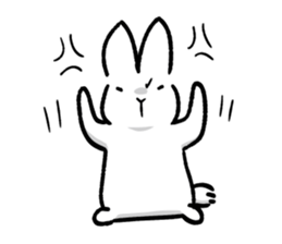 White rabbit usami usataro sticker #14422268
