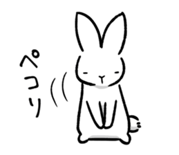 White rabbit usami usataro sticker #14422276