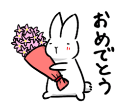 White rabbit usami usataro sticker #14422283