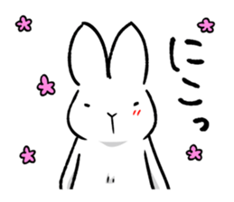 White rabbit usami usataro sticker #14422286