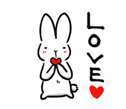 White rabbit usami usataro sticker #14422290