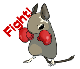 Octodon degus sticker #14422406