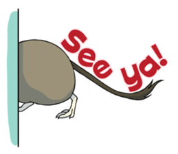 Octodon degus sticker #14422407