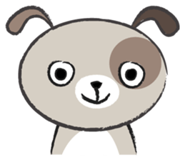 Round round puppy sticker #14422670