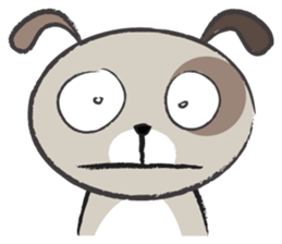 Round round puppy sticker #14422672