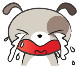 Round round puppy sticker #14422674